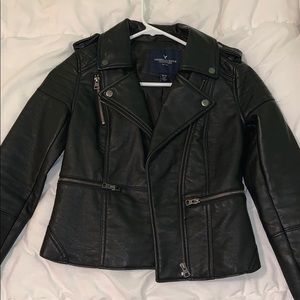 American eagle leather jacket